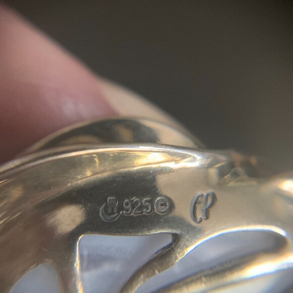 Carolyn Pollack Blue Lace Agate Pendant - Picture 6 of 6